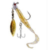 Mycena 2Pcs/lot 7g/10g/17g Fish Head Double Hook Jig Hook with Swivel Spoon