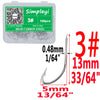 Simpleyi 100pcs 1#-14# Series Bait Hooks