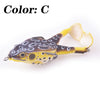 Proleurre 1PC Double Propeller Soft Silicone Pro Frog Bait
