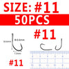 Bimoo 50/25PCS Multiple Purpose High Carbon Steel Fish Hooks