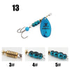 W.P.E KOMODO 1Pc 6.8g/9.5g/13.4g Spinner