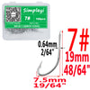 Simpleyi 100pcs 1#-14# Series Bait Hooks