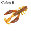 WDAIREN 10Pcs/Lot  50mm/70mm Soft Plastic Craw Bait