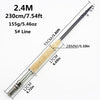 Seachaser Telescopic Fast M Power Fly Fishing Rod 2.1M/2.4M/2.7M/3.0M