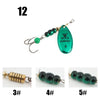 W.P.E KOMODO 1Pc 6.8g/9.5g/13.4g Spinner