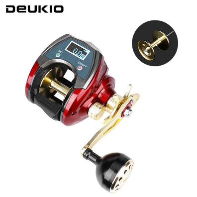 Deukio MJ3000 6.4:1 6+1BB Max Drag 20kg Digital Display Electronic Baitcasting Reel