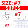 Bimoo 50/25PCS Multiple Purpose High Carbon Steel Fish Hooks