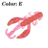 WDAIREN 10Pcs/Lot  50mm/70mm Soft Plastic Craw Bait