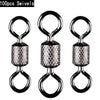 100pcs/box  1#-14# Solid Connector Ball Bearing Swivels