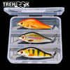 TREHOOK 3Pc/Set 7/7.5/8.5cm Floating Crankbait Set