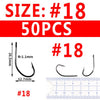 Bimoo 50/25PCS Multiple Purpose High Carbon Steel Fish Hooks