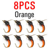 ICERIO 8PCS #12 Brass Bead Scud Fly