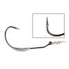 TheTime 5pcs/Lot Weighted Offset Worm Hook