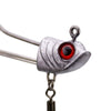Mycena 2Pcs/lot 7g/10g/17g Fish Head Double Hook Jig Hook with Swivel Spoon