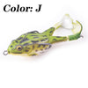 Proleurre 1PC Double Propeller Soft Silicone Pro Frog Bait