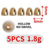LUSHAZER 5pcs/lot 1.8g/3.5g/5g/7g/10g Cylinder Copper Dropshot Weights