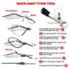 FLYSAND 4 in 1 Fast Tie Nail Knotter Line Cutter Hook Sharpener Tool