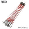 FLYSAND 50LB 20Pcs/Lot Steel Wire Leader with #1 Hook with Swivel