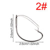 Weedless Barbed Wacky Fishing Hook - 20pcs