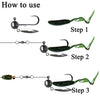 Round Jig Head Hook with Blade 5pcs/lot