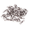 100pcs/box  1#-14# Solid Connector Ball Bearing Swivels