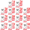 Simpleyi 100pcs 1#-14# Series Bait Hooks