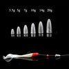 10pcs/Lot Bullet Sinker 3.5g 5g 7g 10g 14g 20g