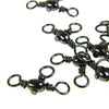 THKFISH 100Pc Black Nickel Fishing Swivels