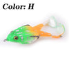 Proleurre 1PC Double Propeller Soft Silicone Pro Frog Bait