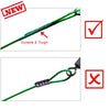 10Pcs/lot 50cm Medium Duty 88Lbs/40Kg Steel Wire Leader with Swivel