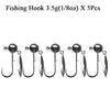Round Jig Head Hook with Blade 5pcs/lot