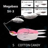 Megabass SV-3 1/2 1/4 3/8 Oz. Double / Single Willow Spinnerbait