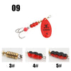 W.P.E KOMODO 1Pc 6.8g/9.5g/13.4g Spinner