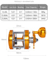 MingYang CNC All Metal High Speed 5.2:1/4.2:1 Max Drag 15Kg Trolling Reel