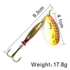 FISH KING FKD1 1Pc 4#-18g 5#-24g Long Cast Spinner
