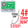 Simpleyi 100pcs 1#-14# Series Bait Hooks