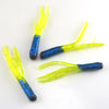 MNFT 20PCS Tri-color 4.5cm/0.5g Silicone Salted Tube Baits