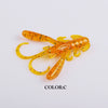 Supercontinent 15Pcs/lot 4cm 1.6g Soft Creature Lures