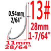 100pcs/bag Iseama 1# To 14# Bait Hook