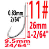 100pcs/bag Iseama 1# To 14# Bait Hook