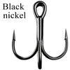 15pcs/box 3 Colors Treble Hooks Size 1#-14#