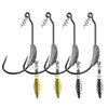 Offset Weighted Crank Hook With Sequin Spoon - 2PC