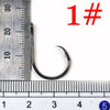 Bimoo 50pcs/Lot 1 1/0 2/0 3/0 4/0 5/0 6/0 7/0 8/0 9/0 10/0 Circle Hooks
