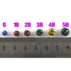 MNFT Split Shot Sinkers 20pcs Multicolor covered with PU Rubber