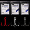 15pcs/box 3 Colors Treble Hooks Size 1#-14#