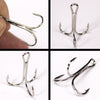15pcs/box 3 Colors Treble Hooks Size 1#-14#