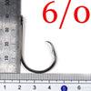 Bimoo 50pcs/Lot 1 1/0 2/0 3/0 4/0 5/0 6/0 7/0 8/0 9/0 10/0 Circle Hooks