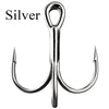 15pcs/box 3 Colors Treble Hooks Size 1#-14#