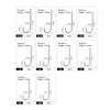 FTK 5-9Pcs/Pack Classic Aberdeen Fishing Hooks