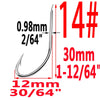 100pcs/bag Iseama 1# To 14# Bait Hook